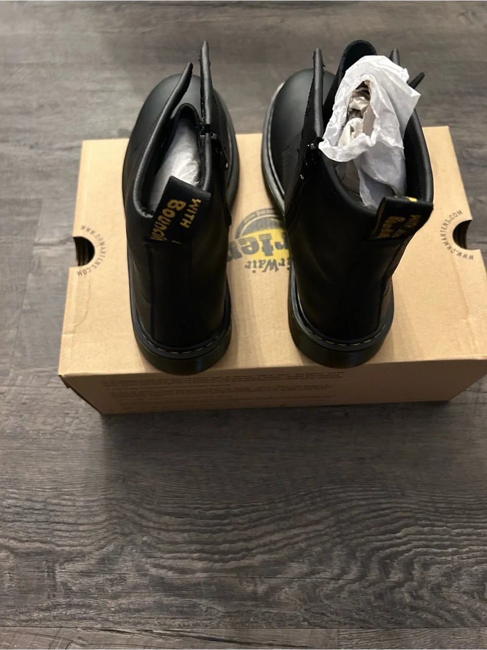 Dr. Martens Black Lace-Up Kids Combat Boot